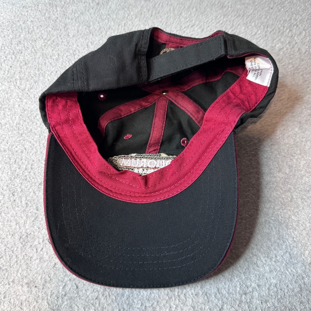 Quorum Cigars Hat Mens OSFM Black Baseball Cap Hook Loop Strap Embroidered Logo - Picture 6 of 7